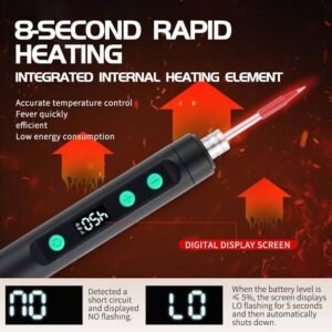 61T1IUvm3YL._AC_UF894,1000_QL80_ Kit de soldadura con pantalla LED, herramienta de soldadura USB Tipo-C (Varios colores)