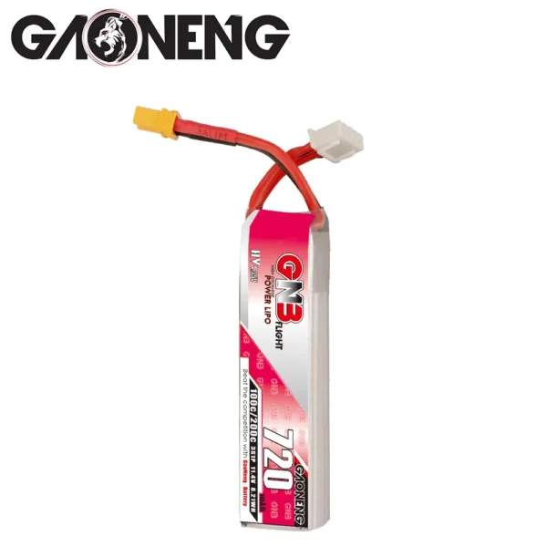 Batería LiPo GAONENG GNB LiHV 3S 11,4 V 720 mAh 100C XT30