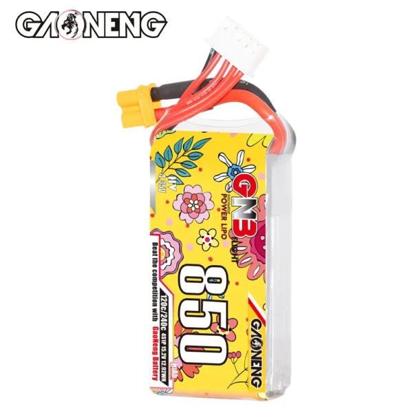 Batería LiPo GAONENG GNB LiHV 4S 15.2V 850mAh 120C XT30