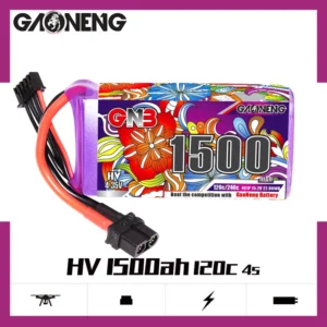 GAONENG GNB LiHV 4S 15.2V 1500mAh 120C XT60 Batería LiPo de largo alcance